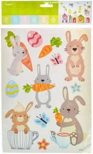 Dekoracyjne naklejki wielkanocne - 12 elem. - Wielkanoc - miniaturka - grafika 1