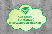 Pomoce naukowe - Naklejka na podłogę chmurka: Czytanie to marzyć z otwartymi oczami - miniaturka - grafika 1