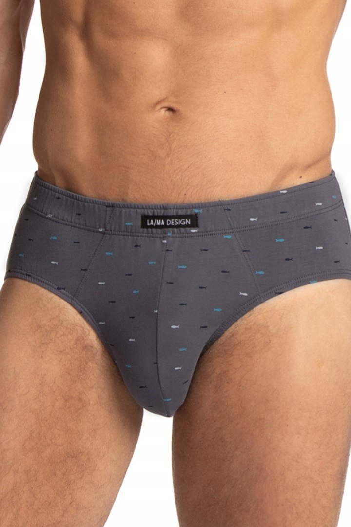 LAMA Slipy męskie kolor GRANAT-GRAFIT r. XL, 2 szt.