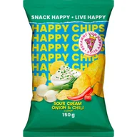 Chipsy - Czipsy Happy Chips Chipsy o Smaku cebula i Chili 150g - miniaturka - grafika 1