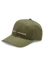 Czapki dla dzieci - Tommy Hilfiger Czapka z daszkiem Essential Cap AU0AU01667 Khaki - miniaturka - grafika 1