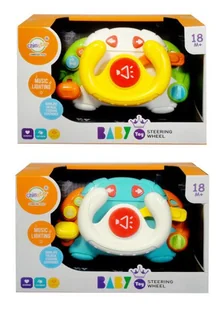 Kierownica baby ze światłem i dźwiękiem - mix - zabawka - Zabawki interaktywne dla dzieci - miniaturka - grafika 1