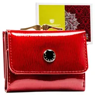 Portfele - Portfel damski skórzany Peterson, 7,5 x 10 x 3 cm, RFID - miniaturka - grafika 1