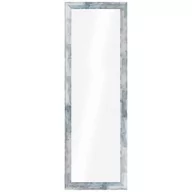 Lustra - Styler Lahti lustro prostokątne 127x47 cm rama drewniane szaro-niebieskie klepki mat LU-01266 - miniaturka - grafika 1