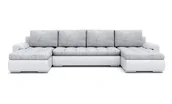 Narożniki - Narożnik do salonu, kanapa narożna, Tokio III, 300x155x75 cm, biel, szary - miniaturka - grafika 1