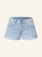 Spodenki damskie - Pepe Jeans Szorty Jeansowe Siouxie blau - miniaturka - grafika 1