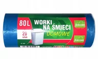 Worki na śmieci - Worki Na Śmieci 80 L 20 Szt Niebieskie - miniaturka - grafika 1