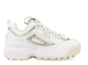 Buty dla dziewczynek - Buty dziecięce Fila FFT006213069 DISRUPTOR F TEENS Białe - miniaturka - grafika 1