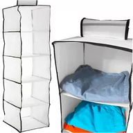 Meble modułowe i akcesoria - Organizer Wiszący Do Szafy Na Ubrania 5 Półek Czarny - miniaturka - grafika 1