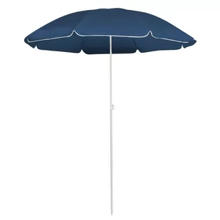 vidaXL Parasol ogrodowy na stalowym słupku, niebieski, 180 cm vidaXL - Parasole ogrodowe - miniaturka - grafika 1