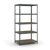 Szafy i regały magazynowe - B2B Partner Regał półkowy 1790 x 900 x 600 mm, nośność 175 kg 540015 - miniaturka - grafika 1