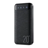 Powerbanki - WEKOME WP-163 - Power bank 20000 mAh Super Charging 2xUSB-A LED (Czarny) - miniaturka - grafika 1
