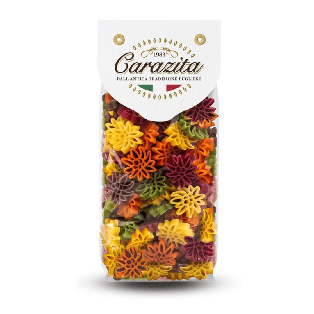 Kolorowy makaron Stelle alpine (gwiazdki) 6 smaków 250g Carazita