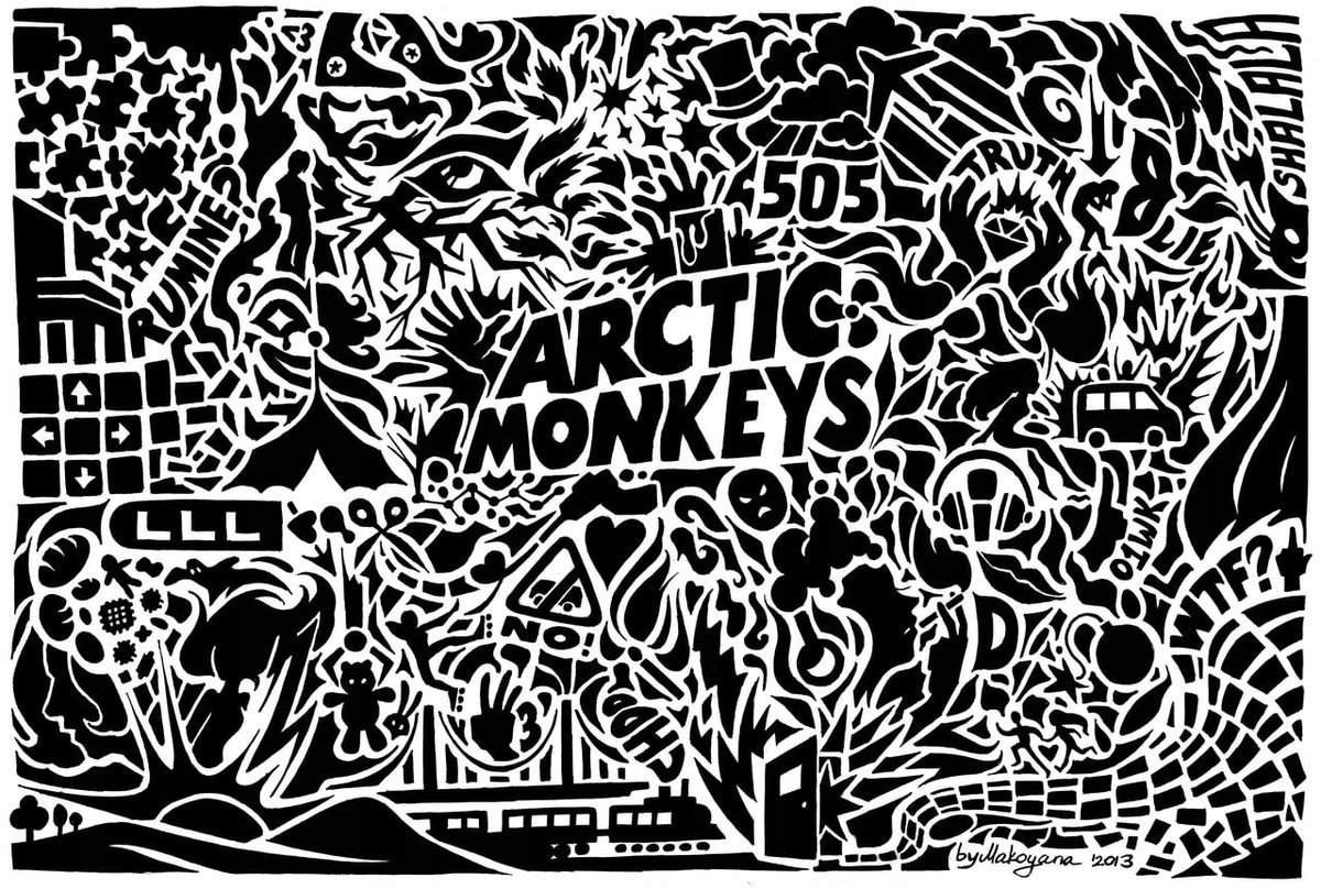 PODKŁADKA POD MYSZ Nadruk 22x18 cm Arctic Monkeys Zespół Hard Rock Prezent
