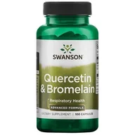 Witaminy i minerały dla sportowców - SWANSON Quercetin&Bromelain 100caps - miniaturka - grafika 1