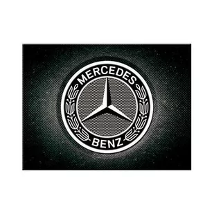 14390 Magnes Mercedes-Benz - Logo Black - Dekoracje domu - miniaturka - grafika 1