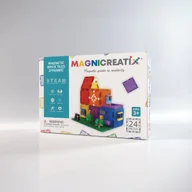 Klocki - Klocki magnetyczne KOMPATYBILNE z ® 24 el. MAGNICREATIX - miniaturka - grafika 1