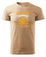 Koszulki i topy damskie - Koszulka dla Kasjera Ostatnie ogniwo podwyżki płac Beżowy S - miniaturka - grafika 1