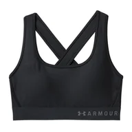 Bielizna sportowa damska - Under Armour Mid Crossback Sports Bra Biustonosz 001 : Rozmiar - XS - miniaturka - grafika 1