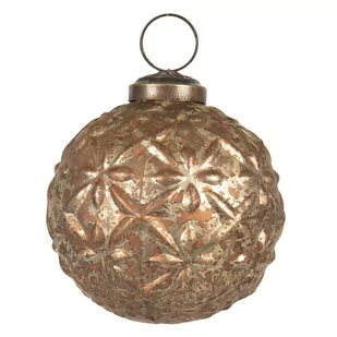 Bombka Choinkowa Złota Miedziana Postarzana - Bombki - miniaturka - grafika 1