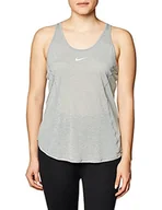 Koszulki i topy damskie - Nike W NK 10K TANK top, damski top, szary (particle grey/htr/(reflective silv), M - miniaturka - grafika 1