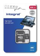 Karty pamięci - Integral Ultima Pro MicroSDXC 64GB UHS-I/U3 A1 V30 43180-uniw 43180-uniw - miniaturka - grafika 1