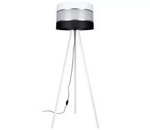 Lampa podłogowa CORAL 1xE27/60W/230V biały/czarny/chrom - Lampy stojące - miniaturka - grafika 1