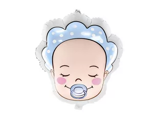 PARTYDECO Balon foliowy Bobas, chłopiec BFOL/4882-9 - Baby shower i roczek - miniaturka - grafika 1