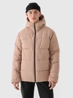 Kurtki narciarskie - 4F Kurtka narciarska w kolorze jasnobrązowym - miniaturka - grafika 1