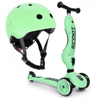 Hulajnogi - Scoot&Ride, Zestaw hulajnoga 2w1 + kask S-M 2+ Kiwi - miniaturka - grafika 1