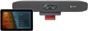 POLY Zestaw Studio do małych sal, przeznaczony do współpracy z programem MS Teams: Kamera z głośnikiem soundbar Studio R30 USB z GC8 (ABB) - Sprzęt konferencyjny i radiowęzłowy - miniaturka - grafika 1