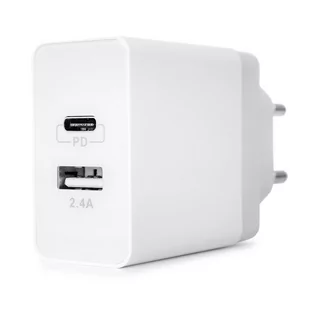 Ładowarka 2w1 USB-C USB PD Quick 17W 3.4A SPC-01W - Ładowarki do telefonów - miniaturka - grafika 3