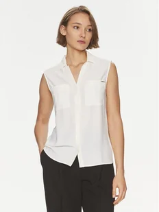 Calvin Klein Koszula K20K207031 Écru Regular Fit - Koszule damskie - miniaturka - grafika 1