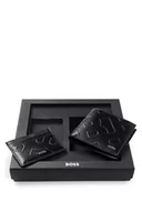 Torby męskie - BOSS Męski GBBM_8cc_Card_case Gift_Set, czarny, czarny, jeden rozmiar - miniaturka - grafika 1