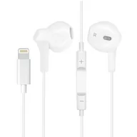 Słuchawki - Avizar  Lightning Połączenie Micro Bluetooth Białe - miniaturka - grafika 1