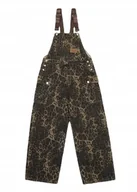 Spodnie damskie - Aelfric Eden Jeansowe spodnie ogrodniczki panterka cętki unisex r. L - miniaturka - grafika 1