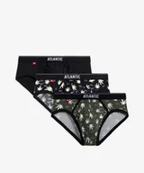 Majtki męskie - Slipy Blazy Tom 3MP-160 3-pack Khaki-Czarny, XL - miniaturka - grafika 1