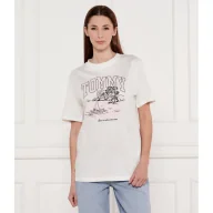 Koszulki i topy damskie - Tommy Jeans T-shirt TONAL TROPICS Loose fit - miniaturka - grafika 1