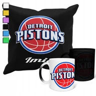 Gadżety dla niej i dla niego - ZESTAW KUBEK MAGICZNY + POSZEWKA Z PODUSZKĄ- NBA DETROIT PISTONS + IMIĘ - miniaturka - grafika 1