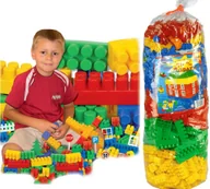Klocki - KLOCKI DUŻE PLASTIKOWE ZESTAW 500 el KONSTRUKCYJNE DLA DZIECI - miniaturka - grafika 1