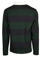 Koszulki męskie - GANT Męski T-Shirt Reg Shield Barstripe Heavy Rugger, Tartan Green, 3XL - miniaturka - grafika 1