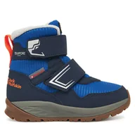 Buty dla chłopców - Śniegowce Jack Wolfskin Polar Bear-b Texapore Mid Vc K A62144 Niebieski - miniaturka - grafika 1