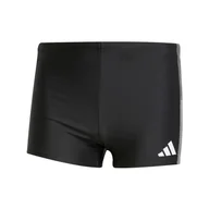 Kąpielówki męskie - Męskie Bokserki kąpielowe ADIDAS BLOCK BOXER JM9937 – Czarny - miniaturka - grafika 1