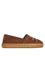 Espadryle damskie - LOVE MOSCHINO Espadryle JA10272G0MIG0300 Brązowy - miniaturka - grafika 1