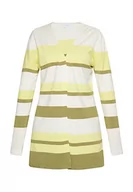 Swetry damskie - usha BLUE LABEL Dzianinowy kardigan damski 15426485, Biało-zielony, M-L - miniaturka - grafika 1