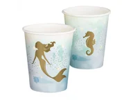Dekoracje i nakrycia stołu na imprezę - Kubeczki urodzinowe Syrenka - 210 ml - 10 szt. - miniaturka - grafika 1