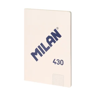 Zeszyt notes klejony A4 MILAN w kratkę, 48 kartek, seria 1918, beżowy - Zeszyty szkolne - miniaturka - grafika 1