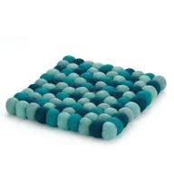 Podstawki pod garnki - Cilio LANA AZZURRO PODKŁADKA POD GORĄCE NACZYNIA OWCZA WEŁNA NIEBIESKA CI-469981 - miniaturka - grafika 1