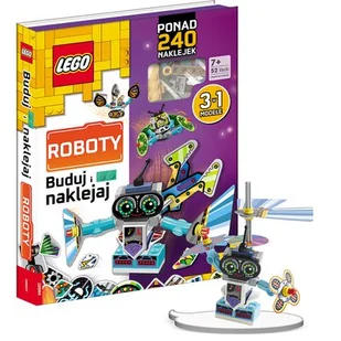 Lego books Buduj i naklejaj Roboty BSC-6602 - Książki edukacyjne - miniaturka - grafika 1