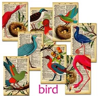 Scrapbooking - Papiery Do Scrapbookingu - Bileciki Prezentowe – Karneciki Zestaw M99 Ptak 24Szt - miniaturka - grafika 1